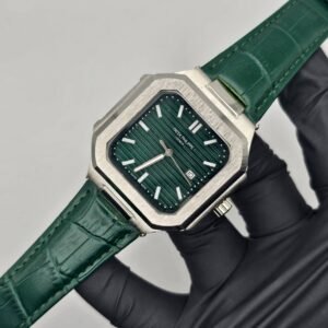P-P Most Demandi Square Dial Watch (GREEN DIAL)